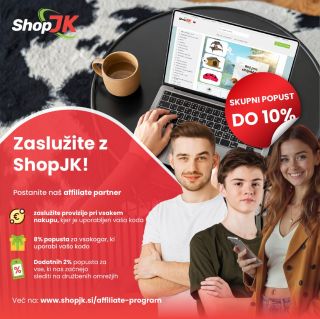 💸 Želite zaslužiti na spletu preprosto in brez vlaganj? Pridružite se partnerskemu programu ShopJK in prejmite provizijo...