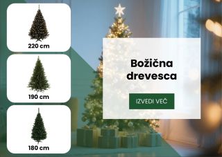 🎄 Božična drevesa za popolno praznično vzdušje! Izberite idealno drevo iz naše ponudbe – na voljo v velikostih 180 cm, 190...